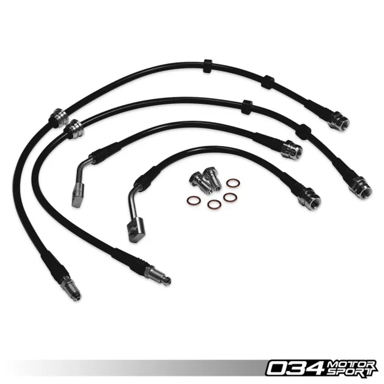 034Motorsport Stainless Steel Braided Brake Line Kit, 8Y Audi RS3